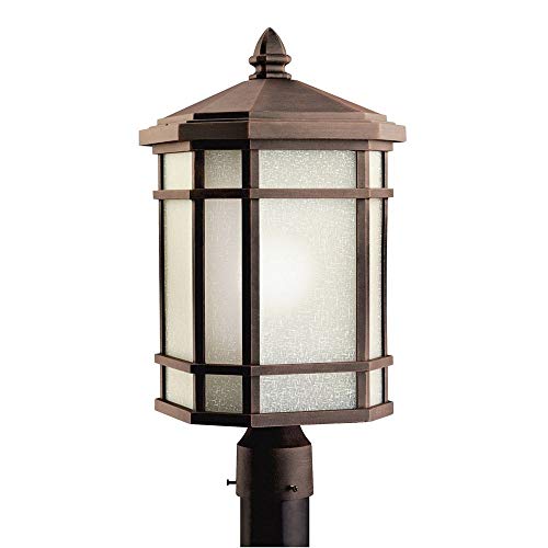 Kichler 9902PR Outdoor Post Mount 1-Light, Prairie Rock - Product Imagery