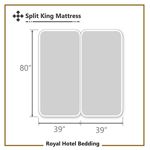 Royal Hotel Split King Tencel Lyocell Sheets Set, 600 Thread - Product Imagery