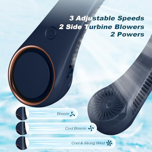 CIVPOWER Neck Fan: Portable Personal Neck Cooling Rechargeable - Product Imagery