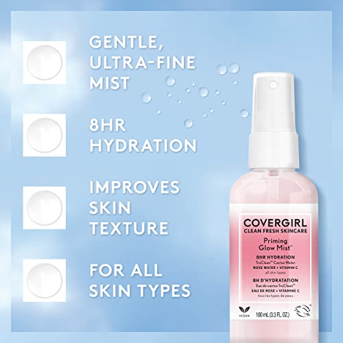 COVERGIRL Clean Fresh Skincare Priming Glow Facial Mist with - Product Imagery
