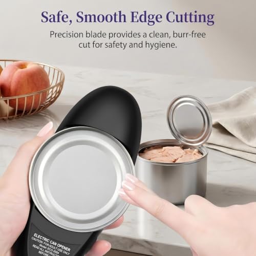 Electric Can Opener, One-Touch Automatic Handheld Can - Product Imagery