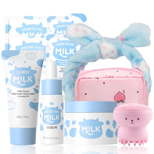 10 in 1 Gentle Milk Skincare for Girls 10 12 Kids Skin Care - WOUGLAY Official Imagery - 1