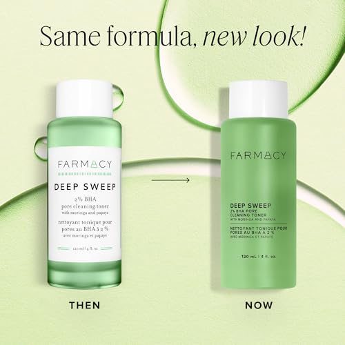 Farmacy 2% Salicylic Acid Toner for Face - Deep Sweep BHA Liquid - Product Imagery