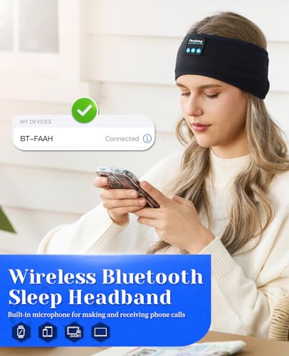 Perytong Sleep Headphones Wireless, Bluetooth Sports Headband - Product Imagery
