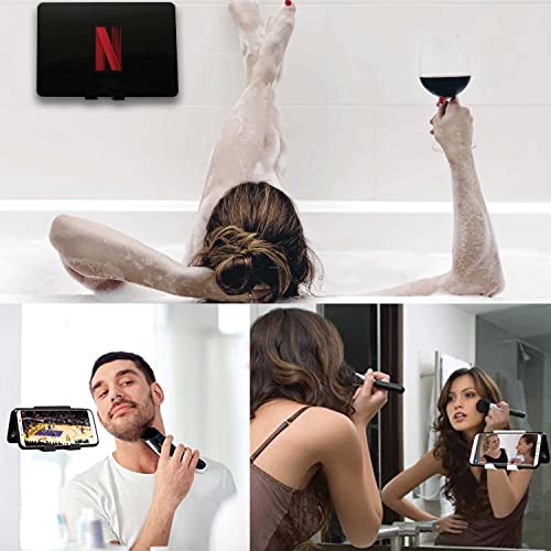 AIRSTIK Cell Phone Holder for Glass Shower, Mirror & Window, - Product Imagery