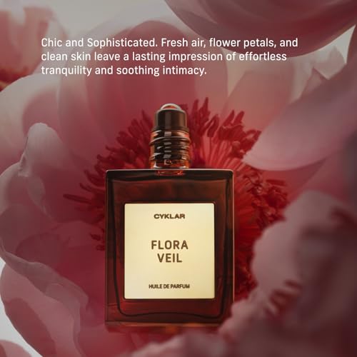 CYKLAR Perfume Oil for Skin – Flora Veil Scent – Fresh, Clean & - Product Imagery