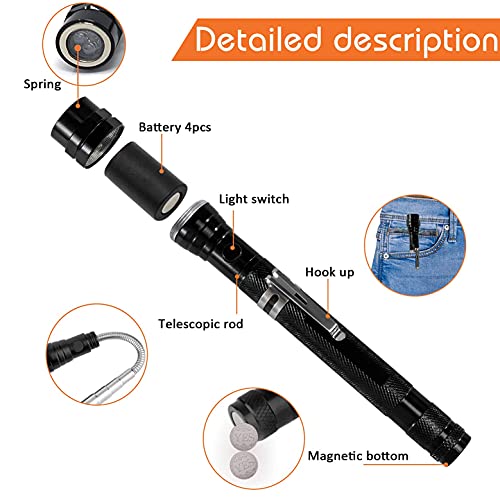 Magnetic Flashlight Gifts for Men Stocking Stuffers for Men - Product Imagery