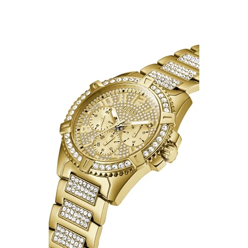 GUESS Stainless Steel Gold-Tone Crystal Embellished Bracelet - Product Imagery