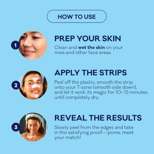 Biore T-Zone Blackhead Remover Strips, Deep Cleansing Pore - Product Imagery