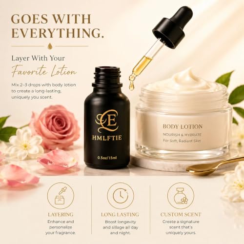 Pheromone Perfume for Women Oil Rose Jasmine Long Lasting 0.5 oz - Product Imagery