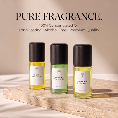 Eternal Women's Discovery Set 3 x 3ml Concentrated Perfume Oil - Product Imagery