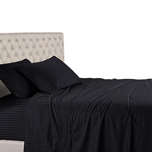 Royal Hotel Twin XL Sheets Set, 600 Thread Count Cotton Sateen, - Product Imagery