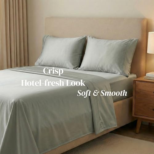 Beckham Hotel Collection Pillowcases Queen Size Set of 2, Cool - Product Imagery