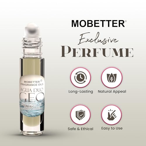 MOBETTER FRAGRANCE OILS Agua Duo Geo Men Fragrance Body Oil - Product Imagery