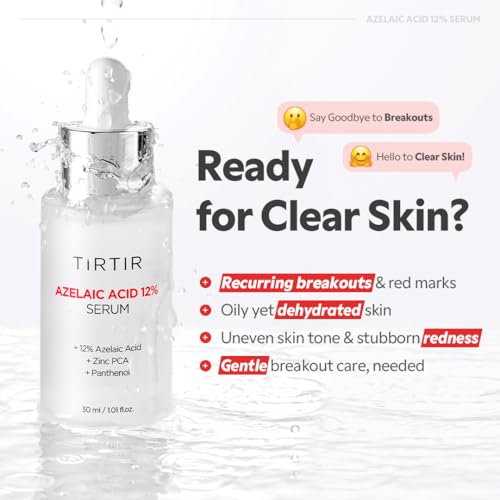 TIRTIR Azelaic Acid 12% Serum for Blemish-Prone Skin - Lightwe... - Product Imagery