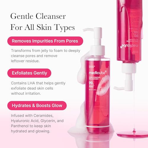 medicube PDRN Jelly to Foam Cleanser - Gentle Low pH Hydrating - Product Imagery