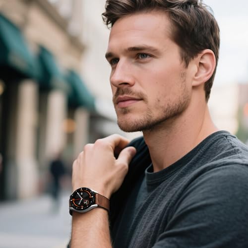 Magnetic Leather Bands Compatible with Samsung Galaxy Watch 7 - Product Imagery
