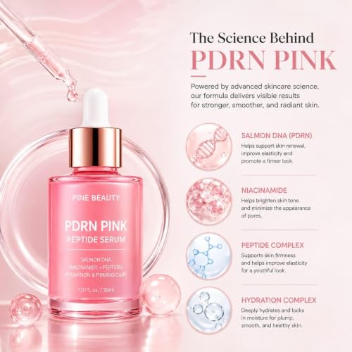 PDRN Pink Peptide Serum with Salmon DNA – Pink Glow Serum with - Product Imagery