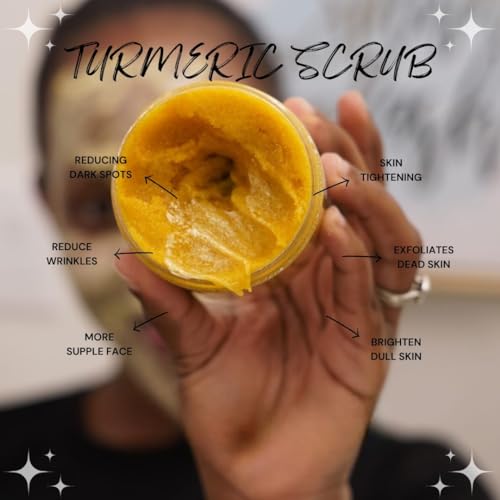 Vitamin C and Turmeric Face Scrub, Facial Scrub Exfoliating For - Product Imagery
