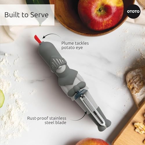 NEW OTOTO Sir Peels A-Lot Medieval Knight Vegetable Peeler - - Product Imagery