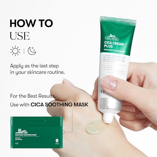 VT COSMETICS Cica Cream Plus Hydrating & Calming Face Moisturizer - Product Imagery