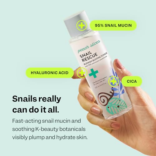 Peach Slices - Snail Rescue Blemish Busting Toner (4.05 oz) - - Product Imagery