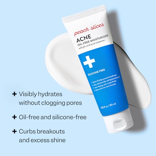 Peach Slices Oil-Free Moisturizer with 2% Salicylic Acid & - Product Imagery