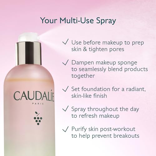 Caudalie Beauty Elixir Prep, Set Makeup, Glow Face Mist - Product Imagery