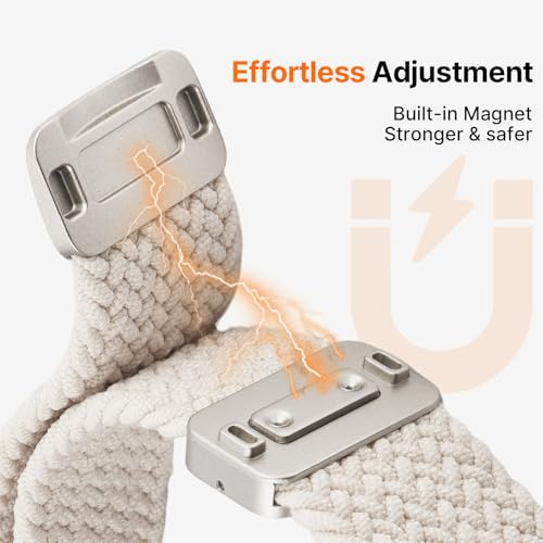 Fullmosa 20mm Magnetic Quick Release Nylon Watch Bands for - Product Imagery