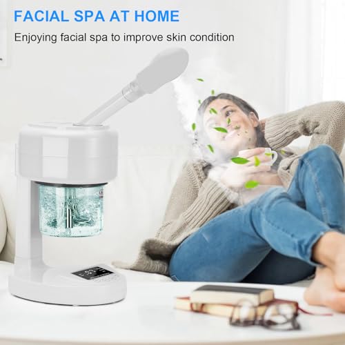 JOSTZHXIN Facial Steamer Nano Ionic Face Steamer with Extendable - Product Imagery