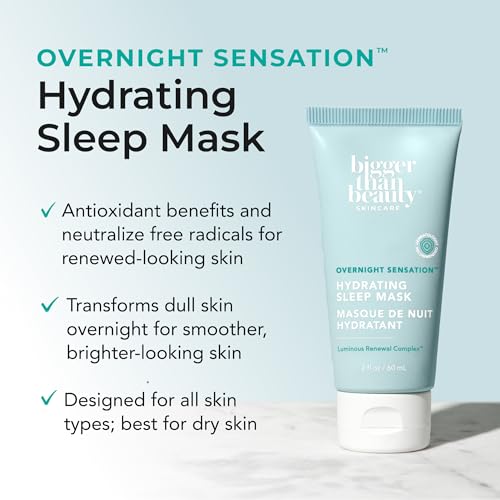 Bigger Than Beauty Overnight Sensation Hydrating Sleep Mask, - Product Imagery
