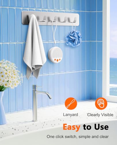LENRUE Shower Speaker, Bluetooth Waterproof Speaker Wireless, - Product Imagery