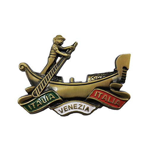 3D Venice Italy Boating Refrigerator Magnet Souvenir Metal - Product Imagery