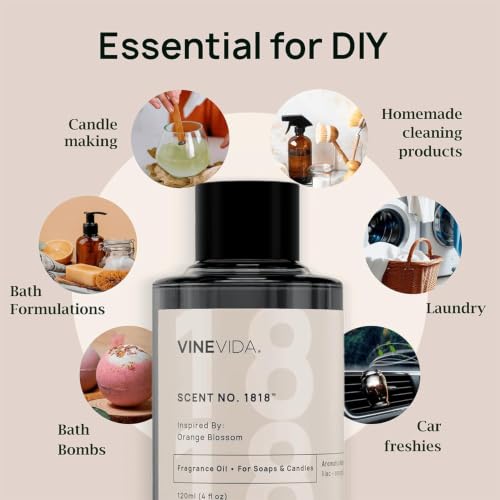 VINEVIDA [16 oz] Cashmere & Suede; Fragrance Oil for Candle - Product Imagery
