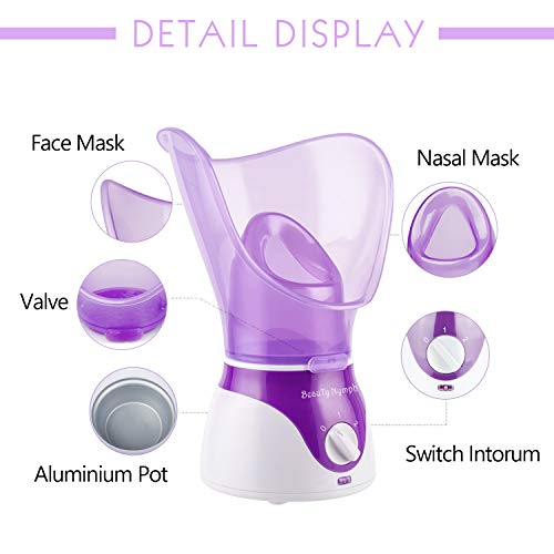 Face Steamer,Beauty Nymph Spa Home Facial Steamer Sauna Pores - Product Imagery