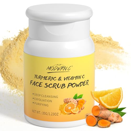 Exfoliating Face Scrub with Turmeric Vitamin C Face Exfoliator - Product Imagery