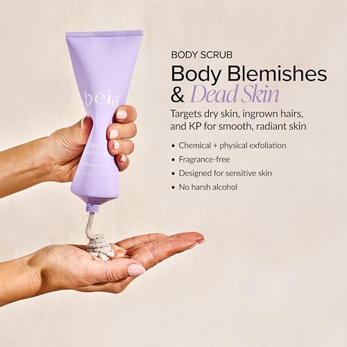 Exfoliating Bikini Body Scrub with Glycolic Acid & Rice Powder, - Product Imagery