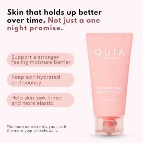 QUIA Collagen Overnight Wrapping Mask - Wake Up to Plumper, - Product Imagery