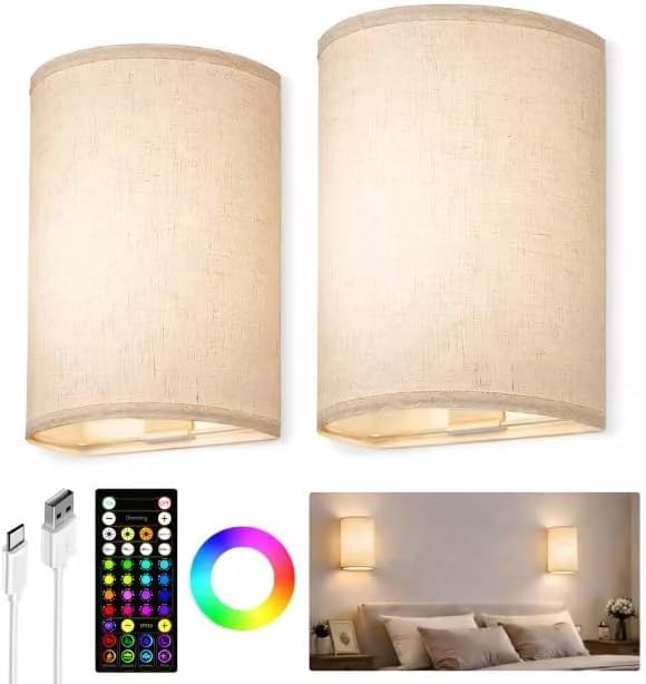 EZVALO Battery Operated Wall Sconce Set of Two with Remote - EZVALO Official Imagery - 1
