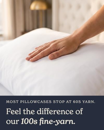 Beckham Hotel Collection Pillowcases King Size Set of 2, Cool - Product Imagery