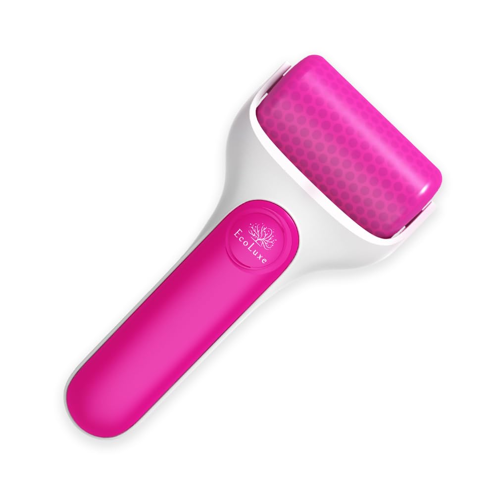 EcoLuxe Skincare Ice Roller- Premium Facial & Eye Massage Roller with Freezer Case for Extended Cooling, Pain & Shingles Relief, Reduce Puffiness & Redness, Lymphatic Drainage, & Sun Relief