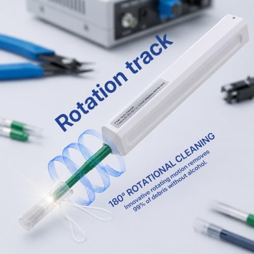 Fiber Optic Pen Cleaner for SC/ST/FC, 2.5mm UPC/APC Ferrule - Product Imagery