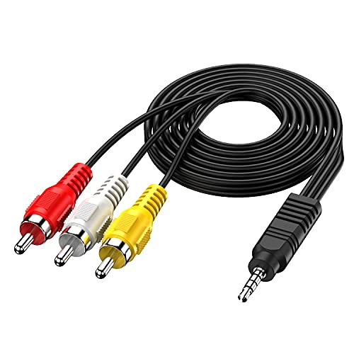 SNLLMZI 3.5mm to RCA AV Cable 5ft for Camcorder TV MP3 Speaker by SNLLMZI - Angle View 1