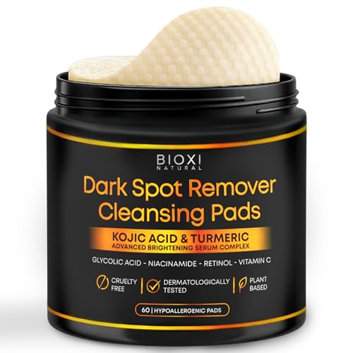 Dark Spot Remover Cleansing Pads with Kojic Acid & Turmeric for - Product Imagery