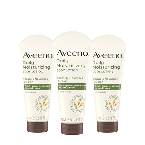 Aveeno Daily Moisturizing Body Lotion, Fragrance-Free, 2.5 fl. - Product Imagery