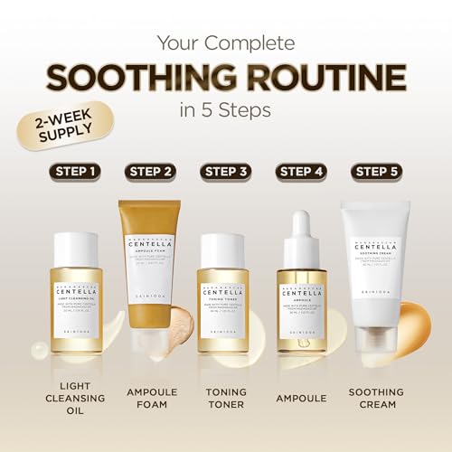 SKIN1004 Centella Travel Kit, Korean Skin Care Set of 5, Travel S - Product Imagery