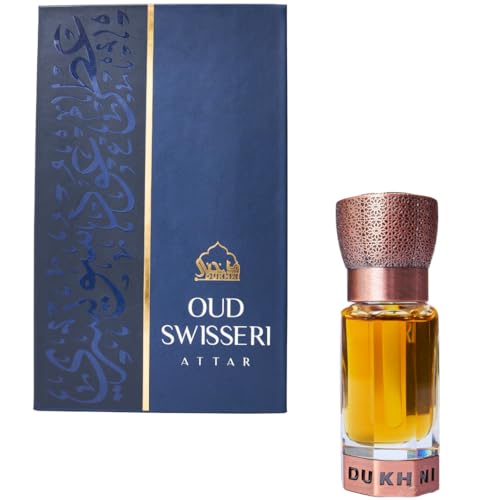 Dukhni Oud Swisseri Attar 6ml Arabian Oudh Perfume Oil | Islamic - Product Imagery