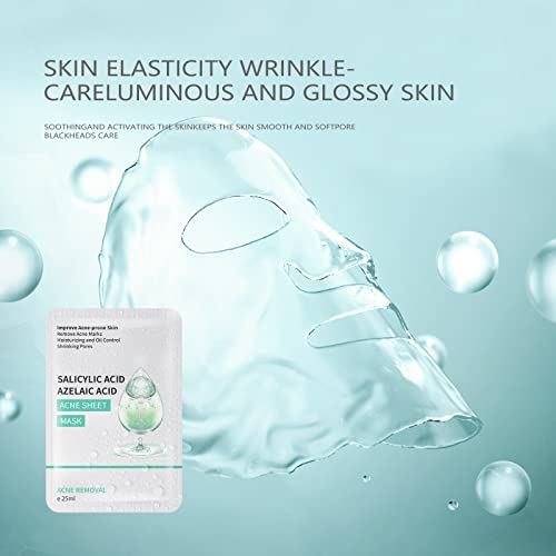 Facial Mask Anti Acne Face Masks Skin Care, Sheet Masks With - Product Imagery