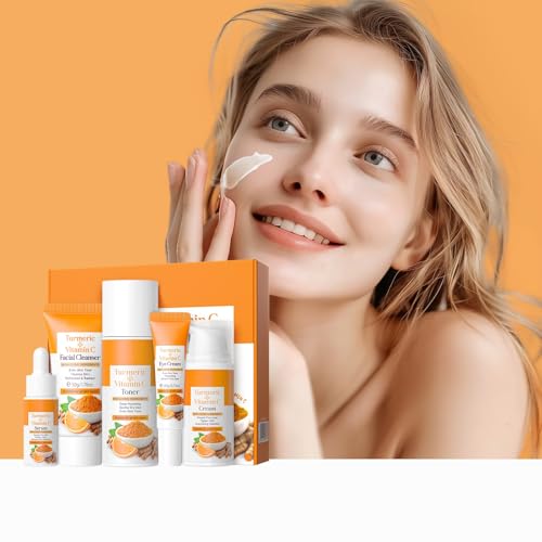 Vitamin C Turmeric Skincare Gift Set for Women, Complete Kit - Product Imagery
