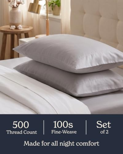 Beckham Hotel Collection Queen Pillow Cases Set of 2, Cool Touch - Product Imagery